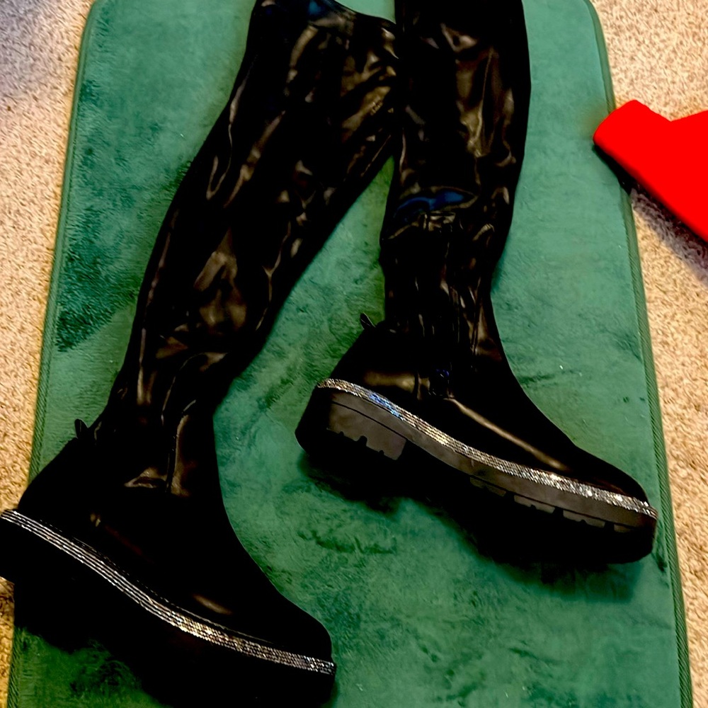 Black over the knee boots